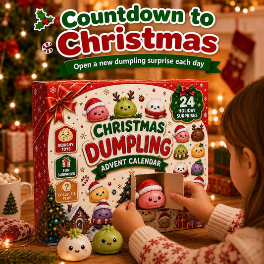 Christmas Dumpling Squishy Advent Calendar 2026 24 Day Countdown Mystery Box Slow Rising Squeeze Sensory Fidget Surprise Gift